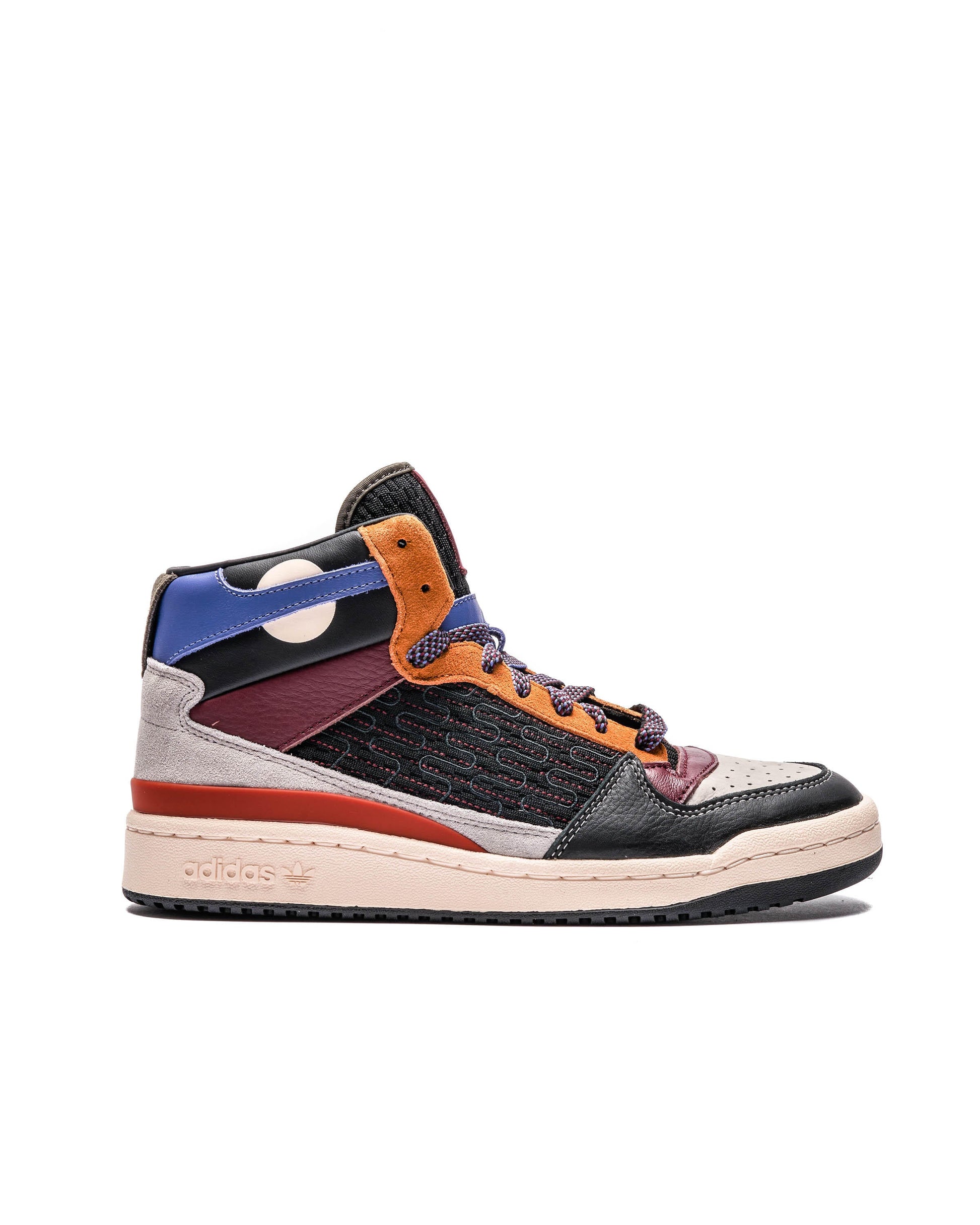 Exclusive adidas Originals FORUM MID PATCHWORK — 3.5 — Front View