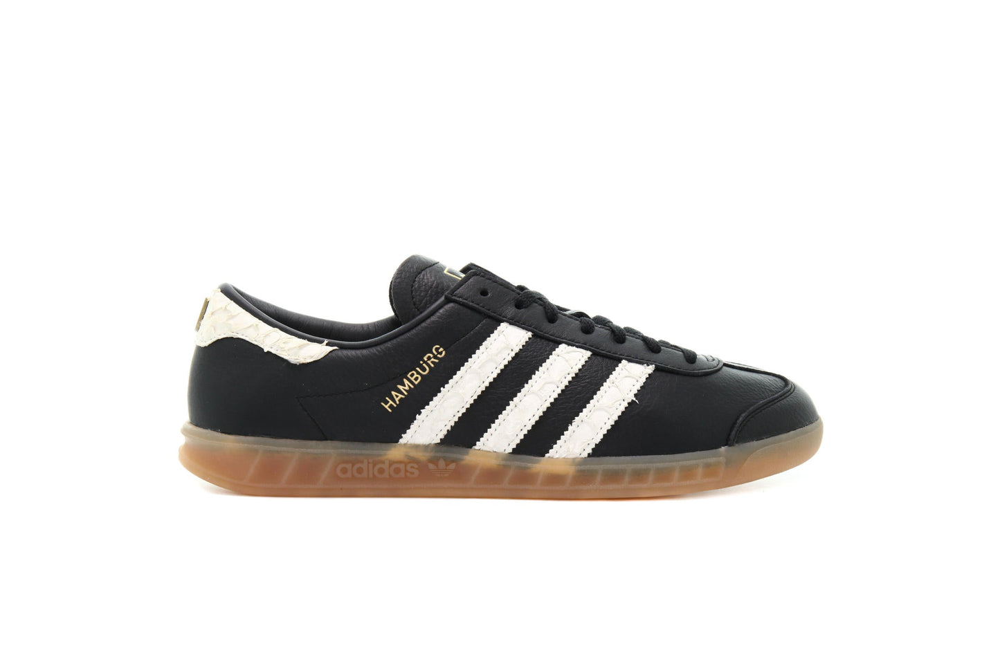 Exclusive adidas Originals HAMBURG FISH MARKET "CORE BLACK" — 3.5 — Front View