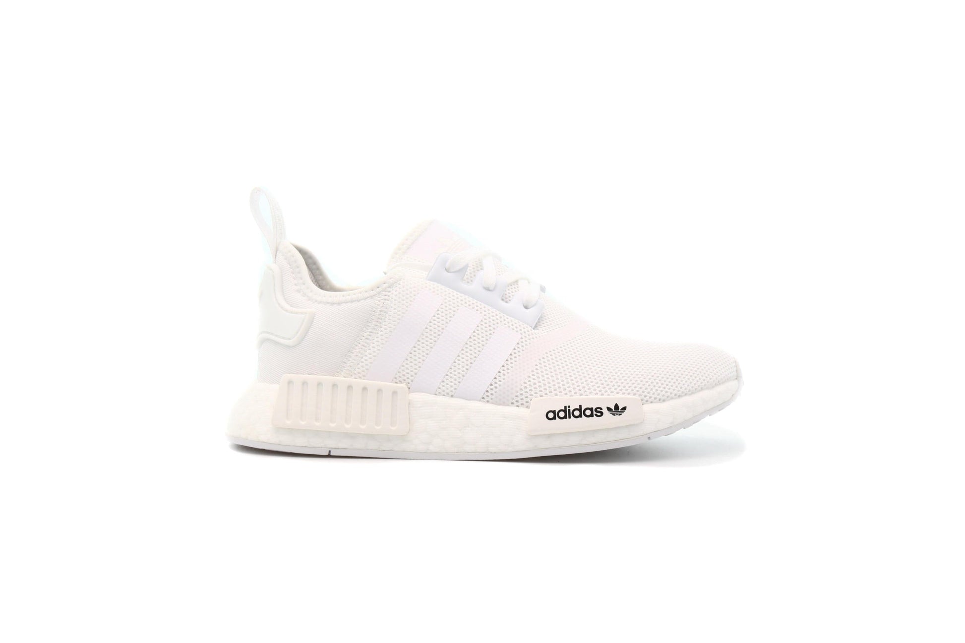 Exclusive adidas Originals NMD R1 J "FOOTWEAR WHITE" — 1 — Front View
