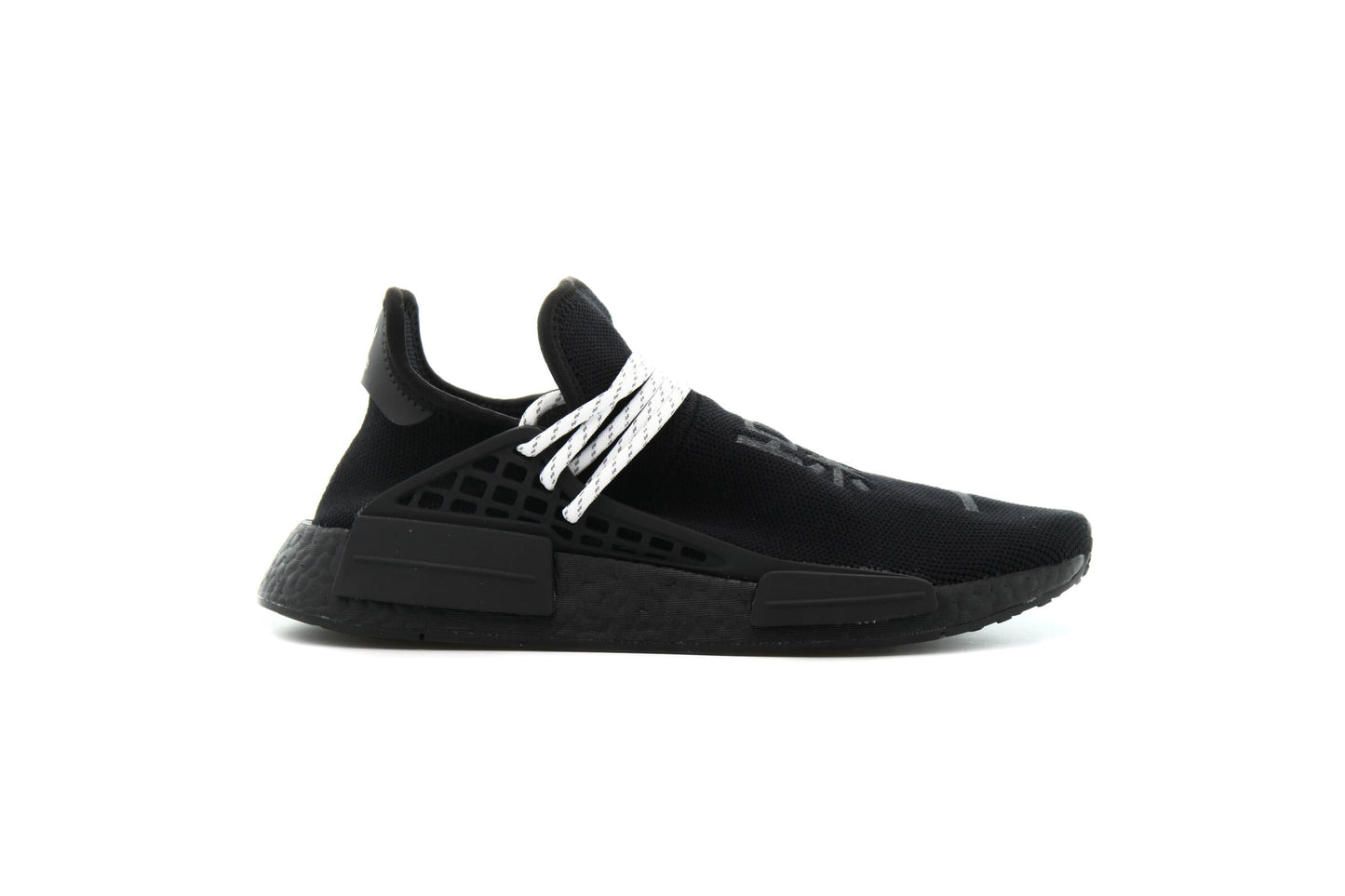 Exclusive adidas Originals PW HU NMD "Black" — 3.5 — Front View