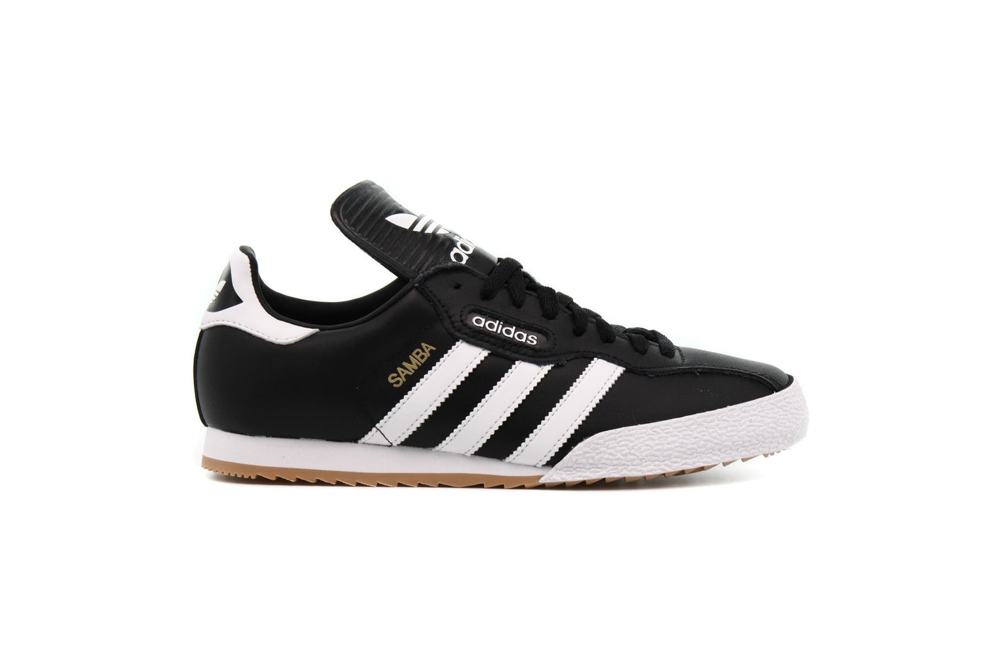 Exclusive adidas Originals SAMBA SUPER "BLACK" — 3.5 — Front View