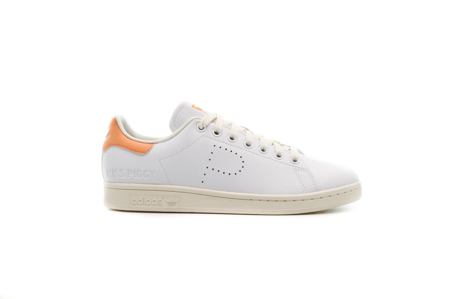 Exclusive adidas Originals STAN SMITH "MISS PIGGY & KERMIT — 3.5 — Front View
