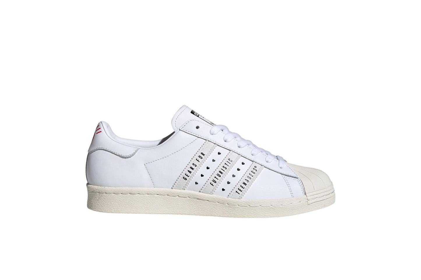 Exclusive adidas Originals SUPERSTAR 80s HUMAN MADE "WHITE" — 3.5 — Front View