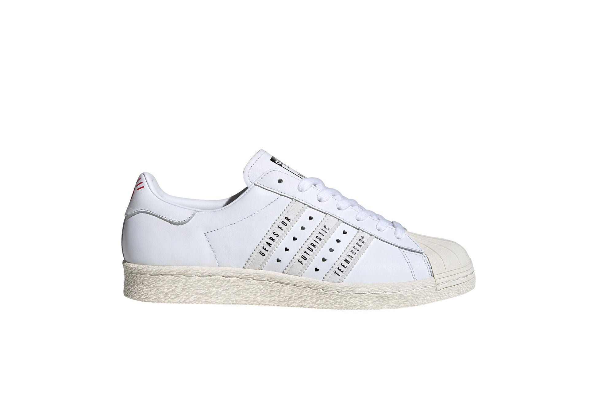 Exclusive adidas Originals SUPERSTAR 80s HUMAN MADE "WHITE" — 3.5 — Front View