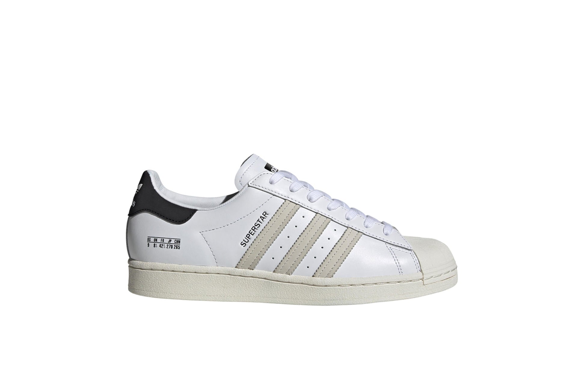 Exclusive adidas Originals SUPERSTAR "WHITE" — 3.5 — Front View