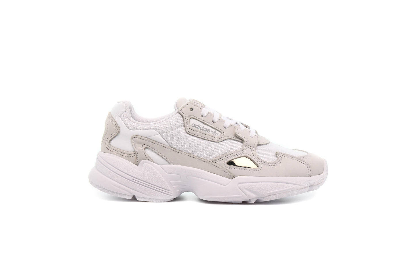 Exclusive adidas Originals WMNS FALCON "WHITE" — 3 — Front View