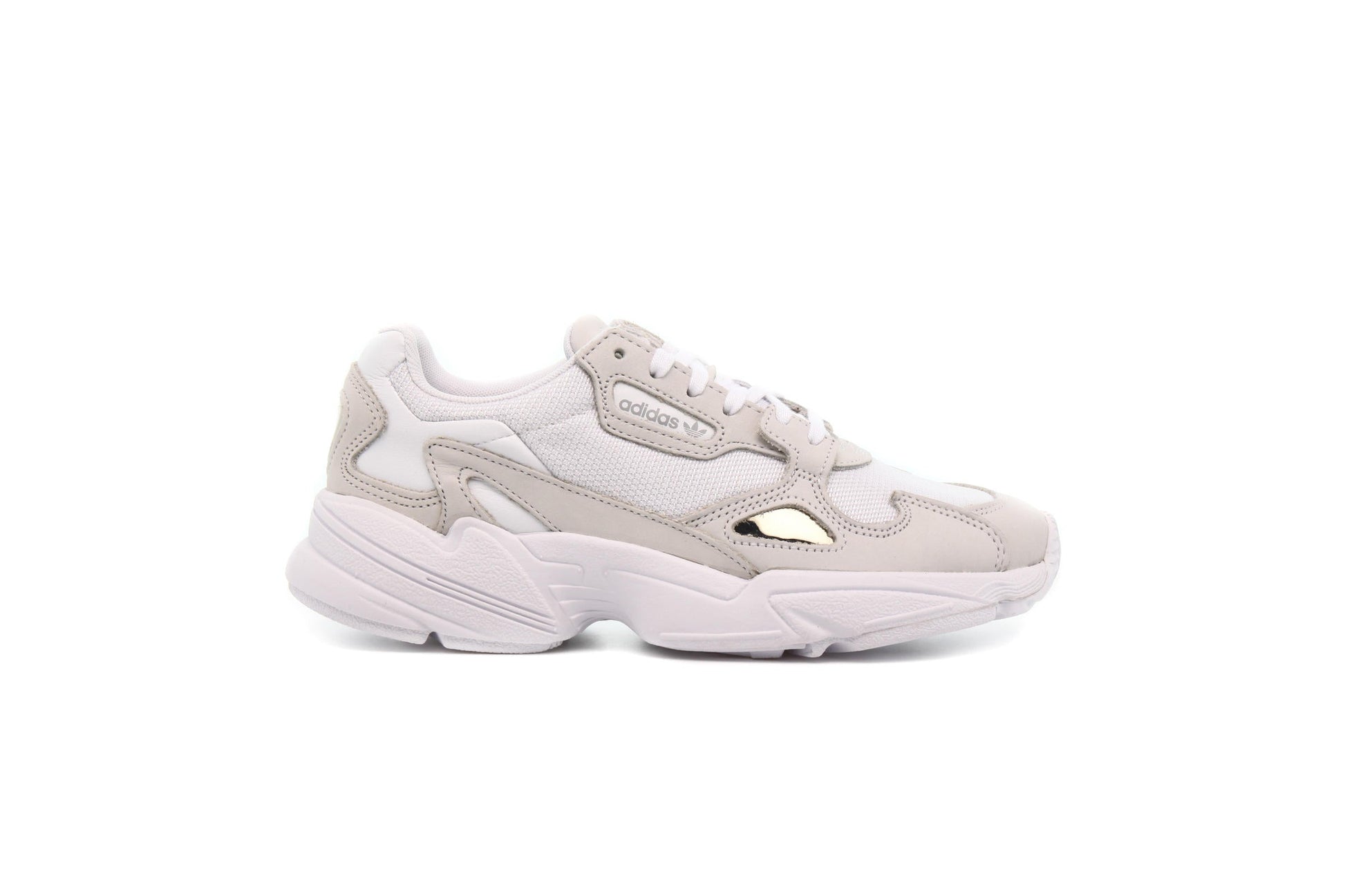 Exclusive adidas Originals WMNS FALCON "WHITE" — 3 — Front View