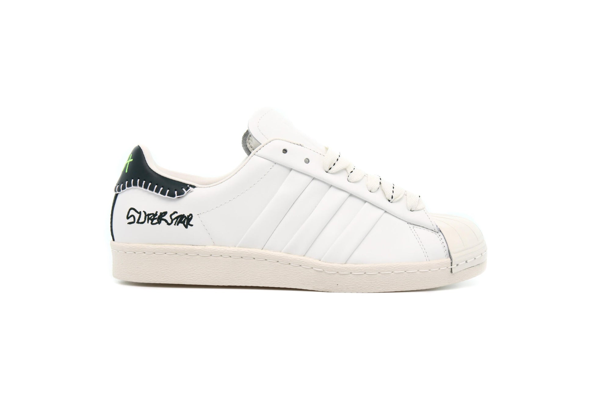 Exclusive adidas Originals x JONAH HILL SUPERSTAR "WHITE" — 3.5 — Front View