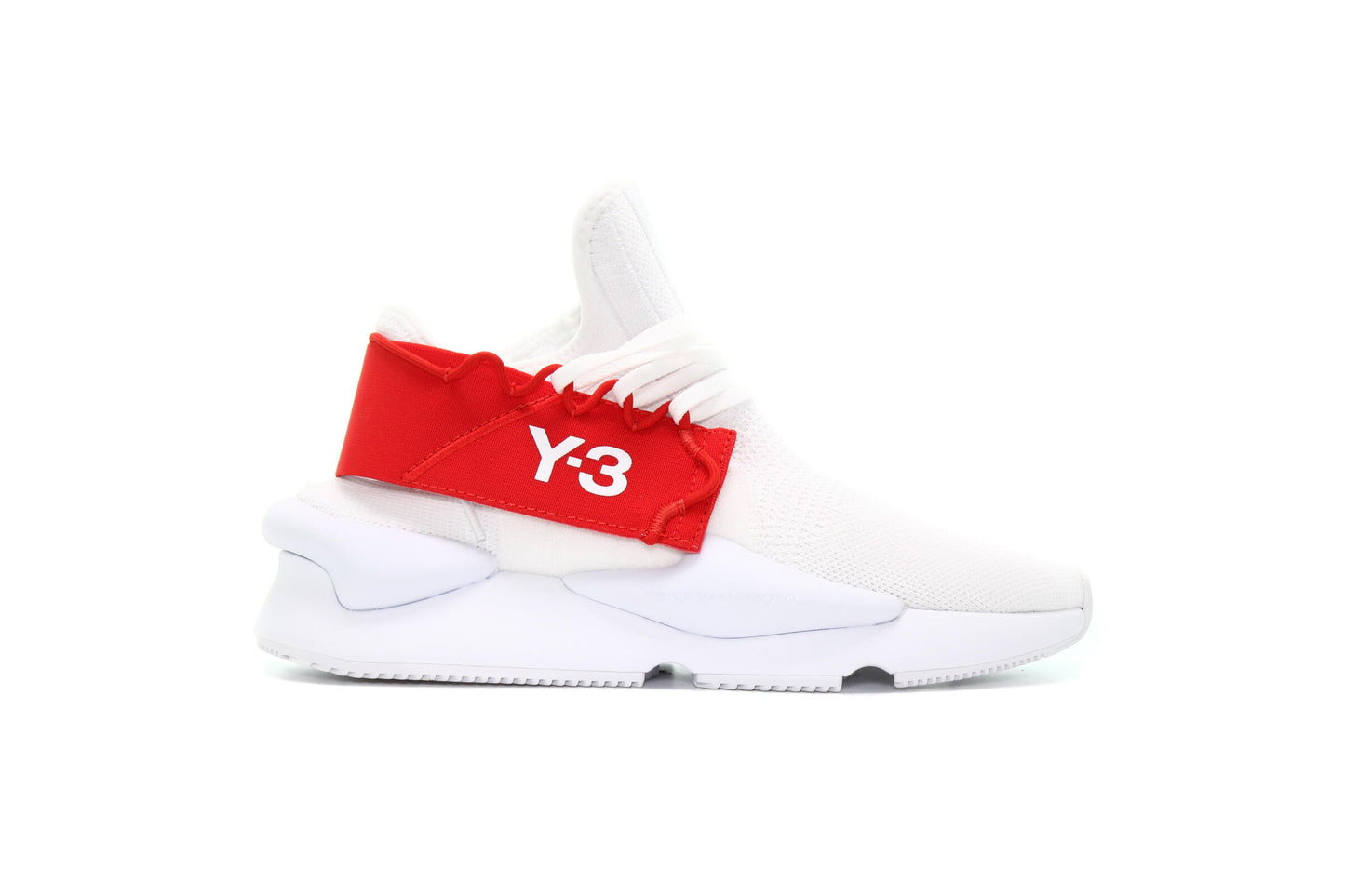 Exclusive adidas originals Y-3 KAIWA KNIT FOOTWEAR WHITE — 3.5 — Front View