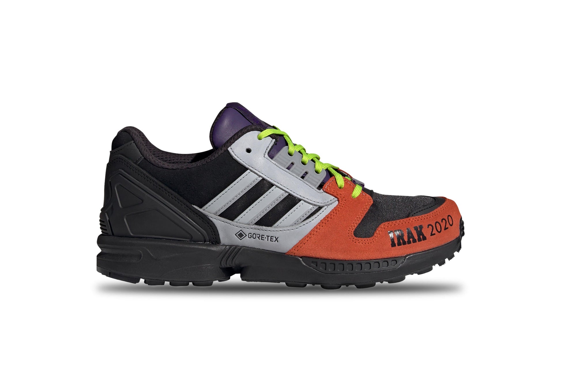 Exclusive Adidas Originals x IRAK ZX 8000 "CORE BLACK" — 3.5 — Front View