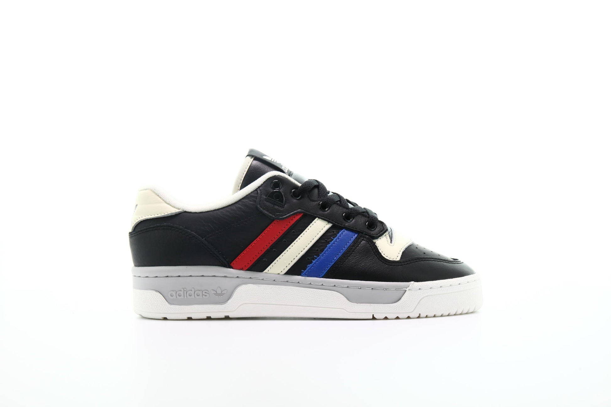 Exclusive adidas Originals Rivalry Low "Core Black" — 3.5 — Front View