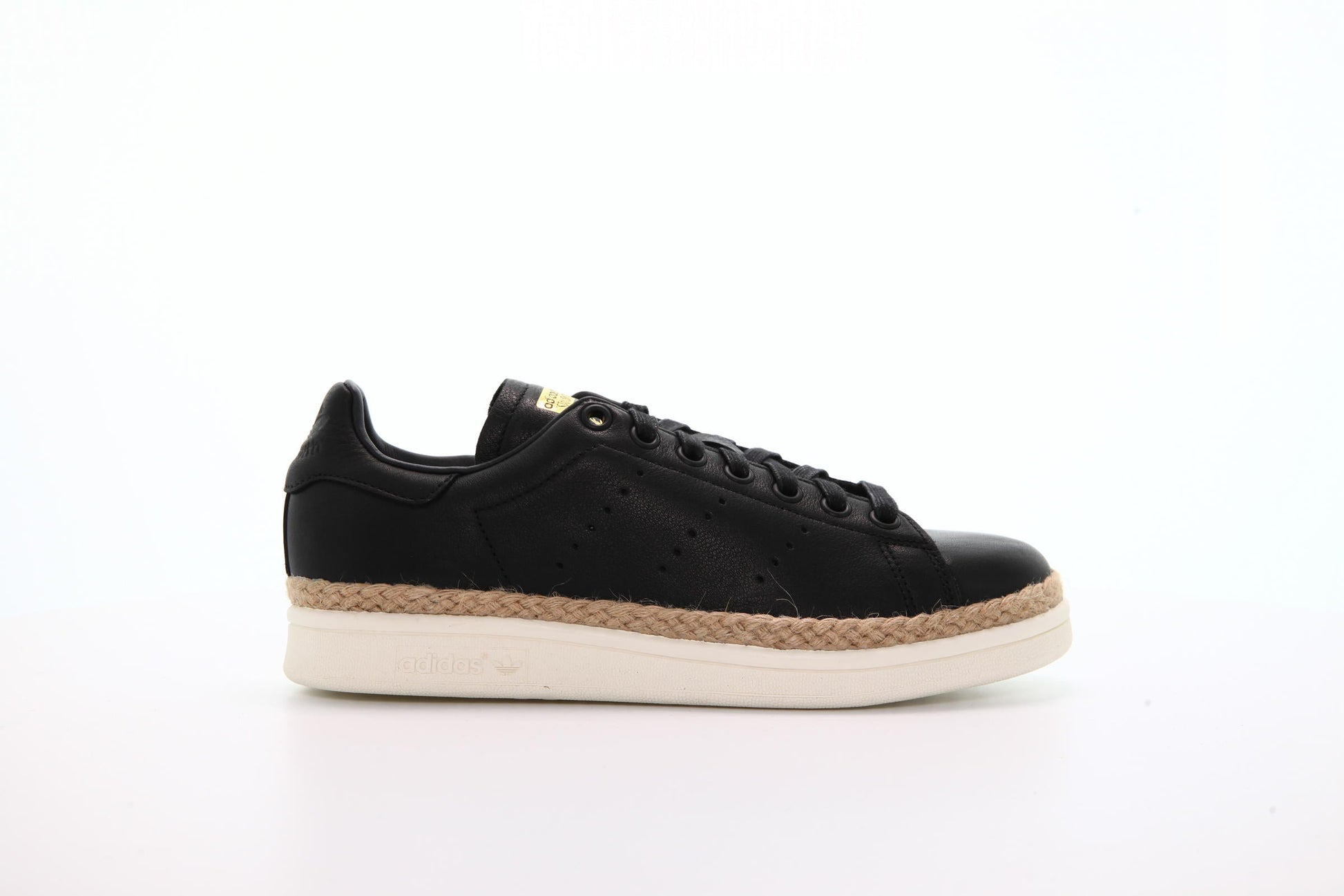 Exclusive adidas Originals Stan Smith New Bold W "Core Black" — 3 — Front View