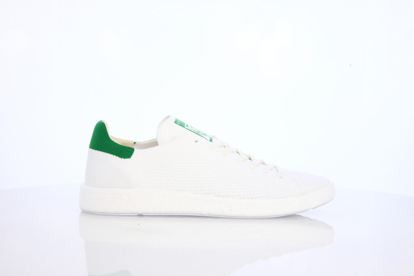 Exclusive adidas Originals Stan Smith Primeknit "White Green" — 3.5 — Front View