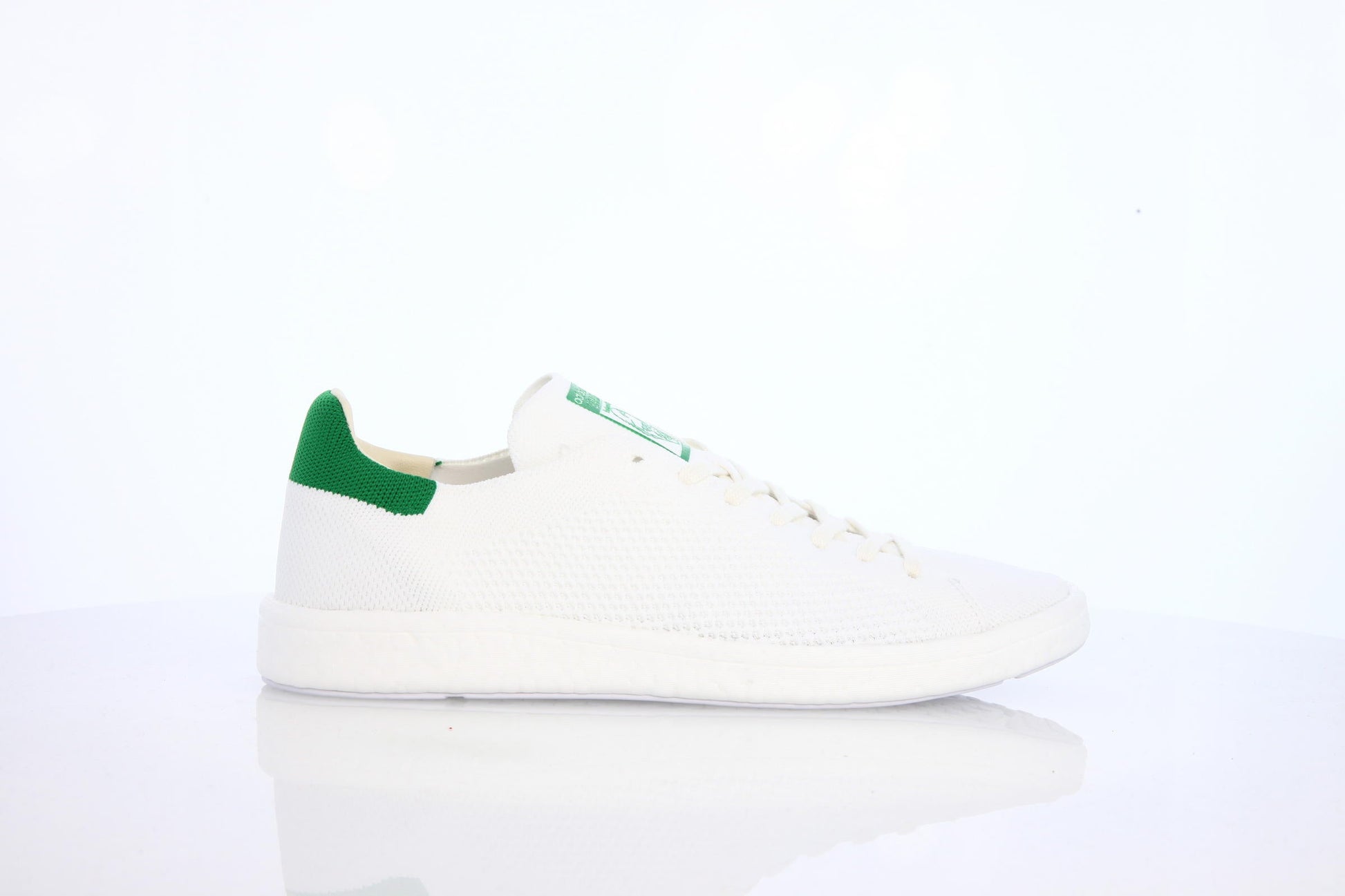 Exclusive adidas Originals Stan Smith Primeknit "White Green" — 3.5 — Front View
