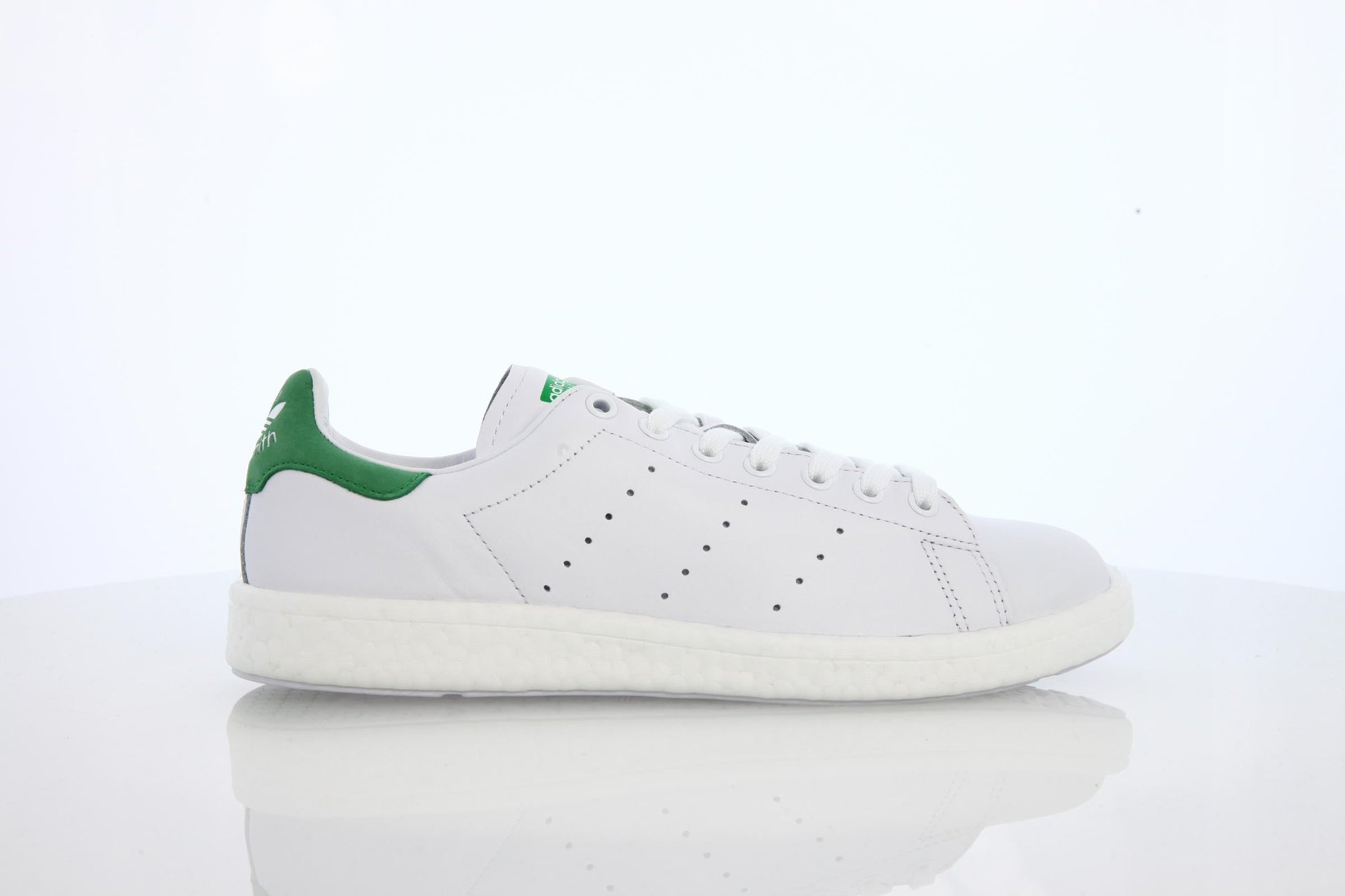 Exclusive adidas Originals Stan Smith Boost "White Green" — 3.5 — Front View