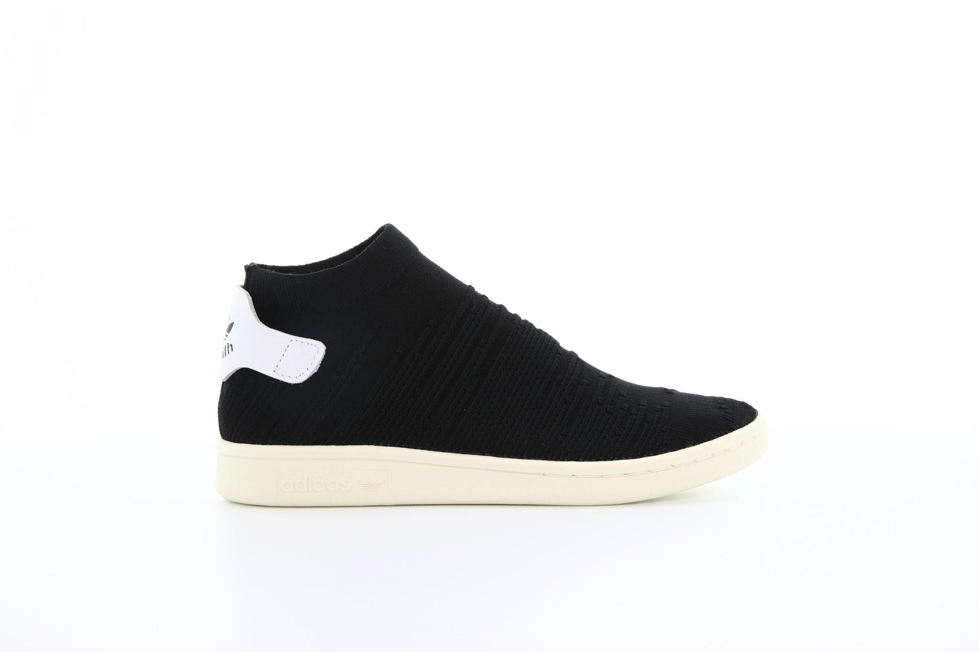 Exclusive adidas Originals Stan Smith Sock Primeknit W "Core Black" — 3 — Front View