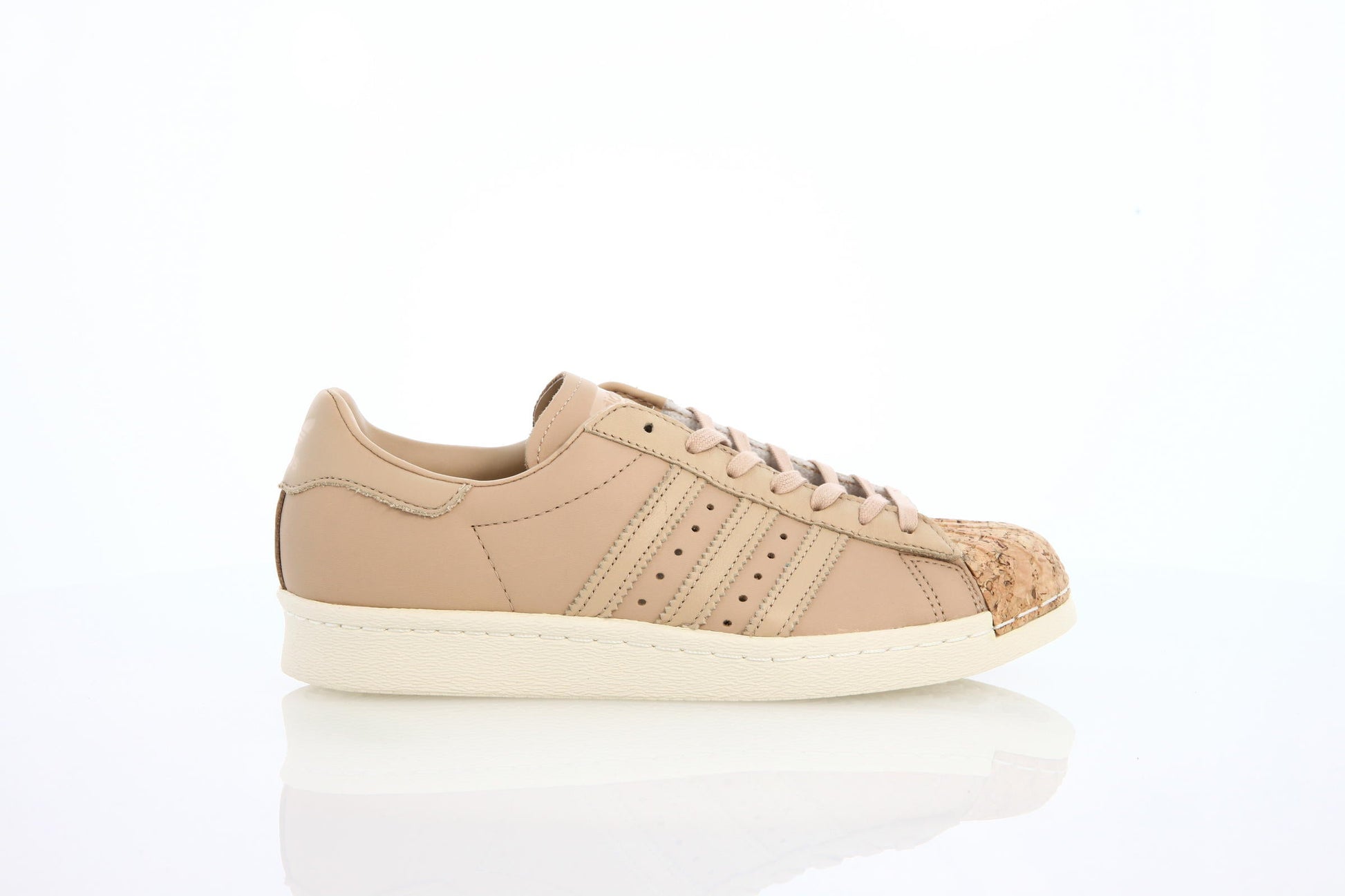 Exclusive adidas Originals Superstar 80s W Cork "St Pale Nude" — 3 — Front View