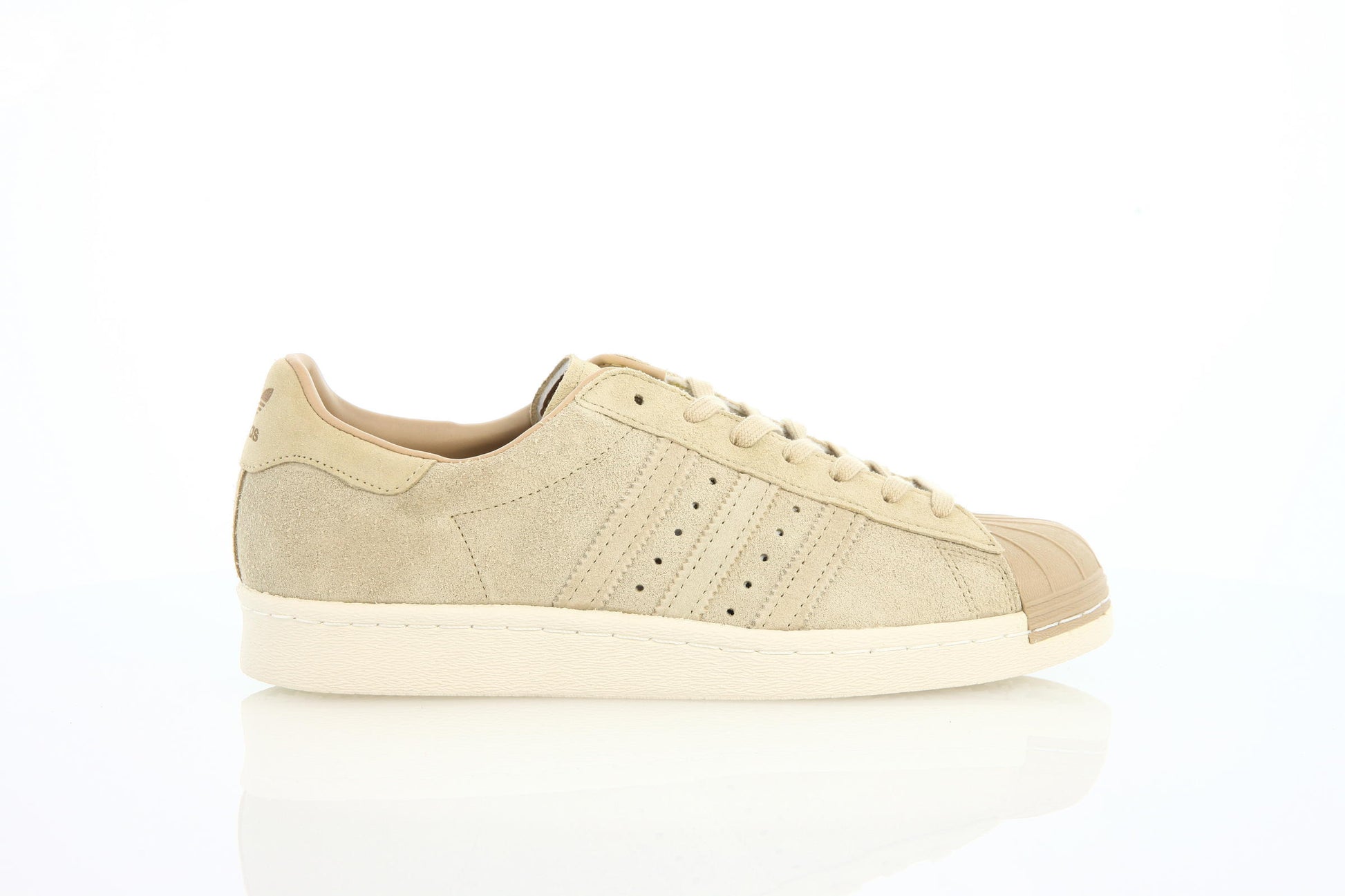 Exclusive adidas Originals Superstar 80s "Linien Khaki" — 3.5 — Front View