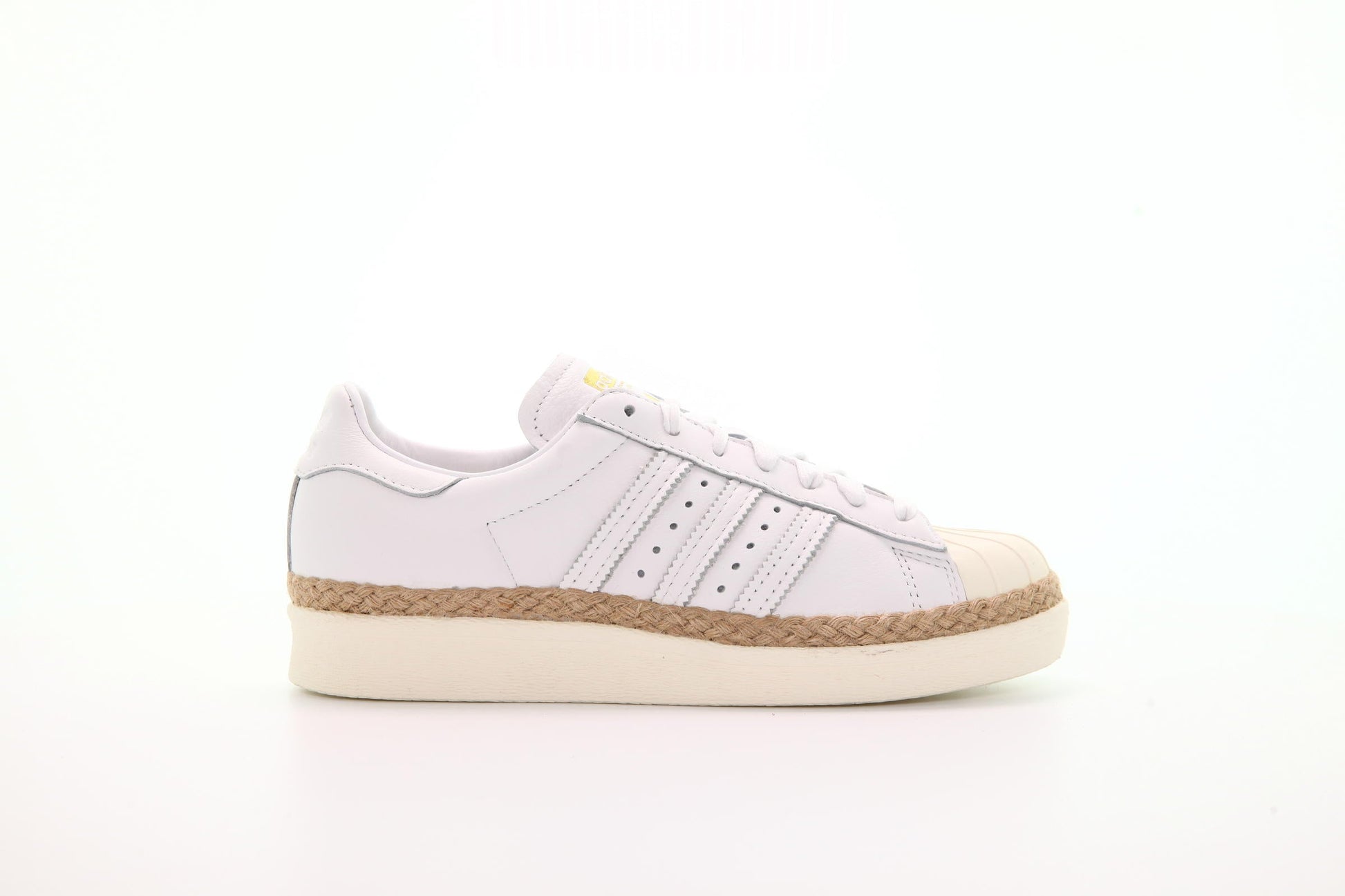 Exclusive adidas Originals Superstar 80s New Bold W "White" — 3 — Front View