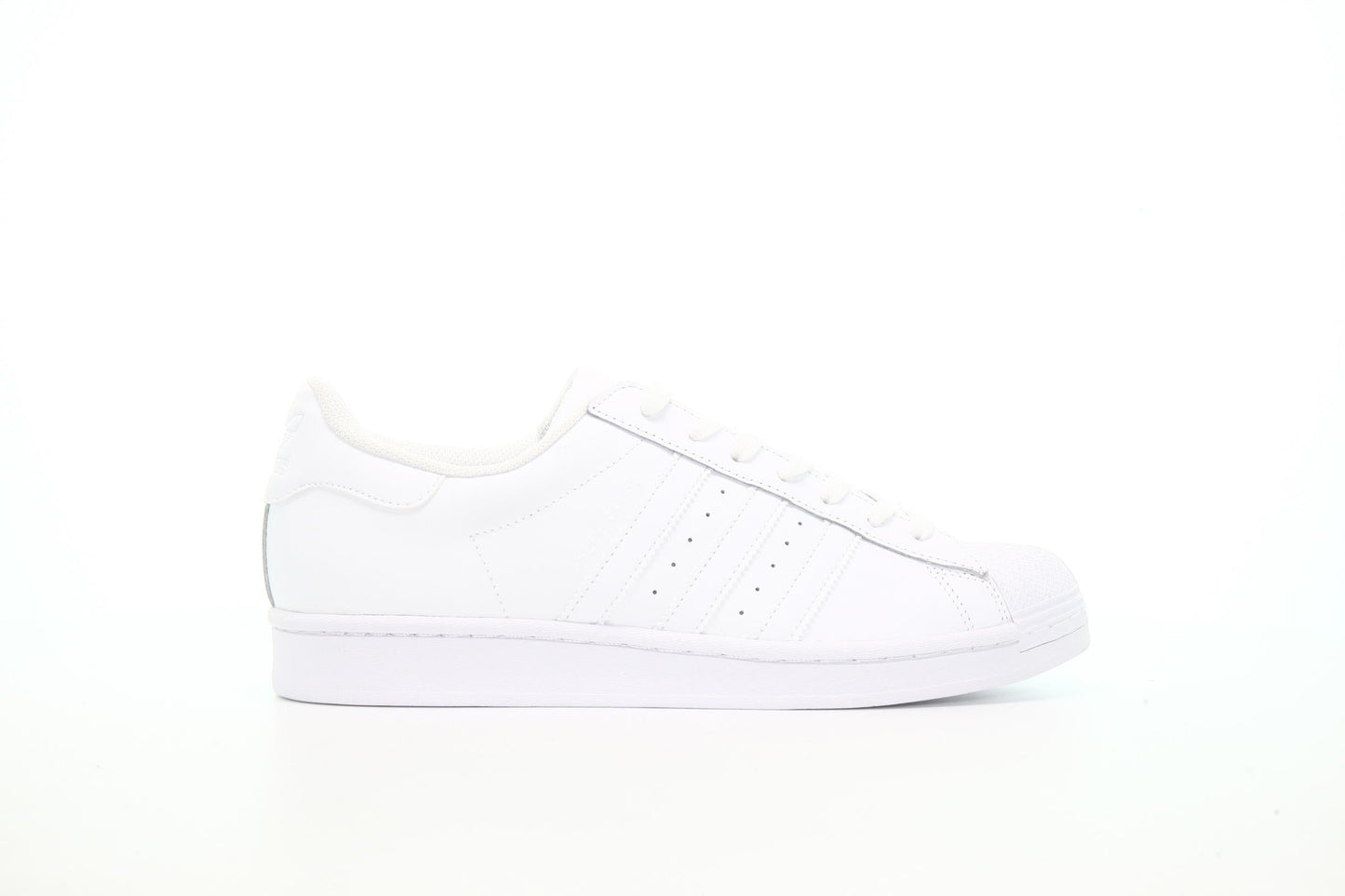 Exclusive adidas Originals Superstar "Triple White" — 3.5 — Front View
