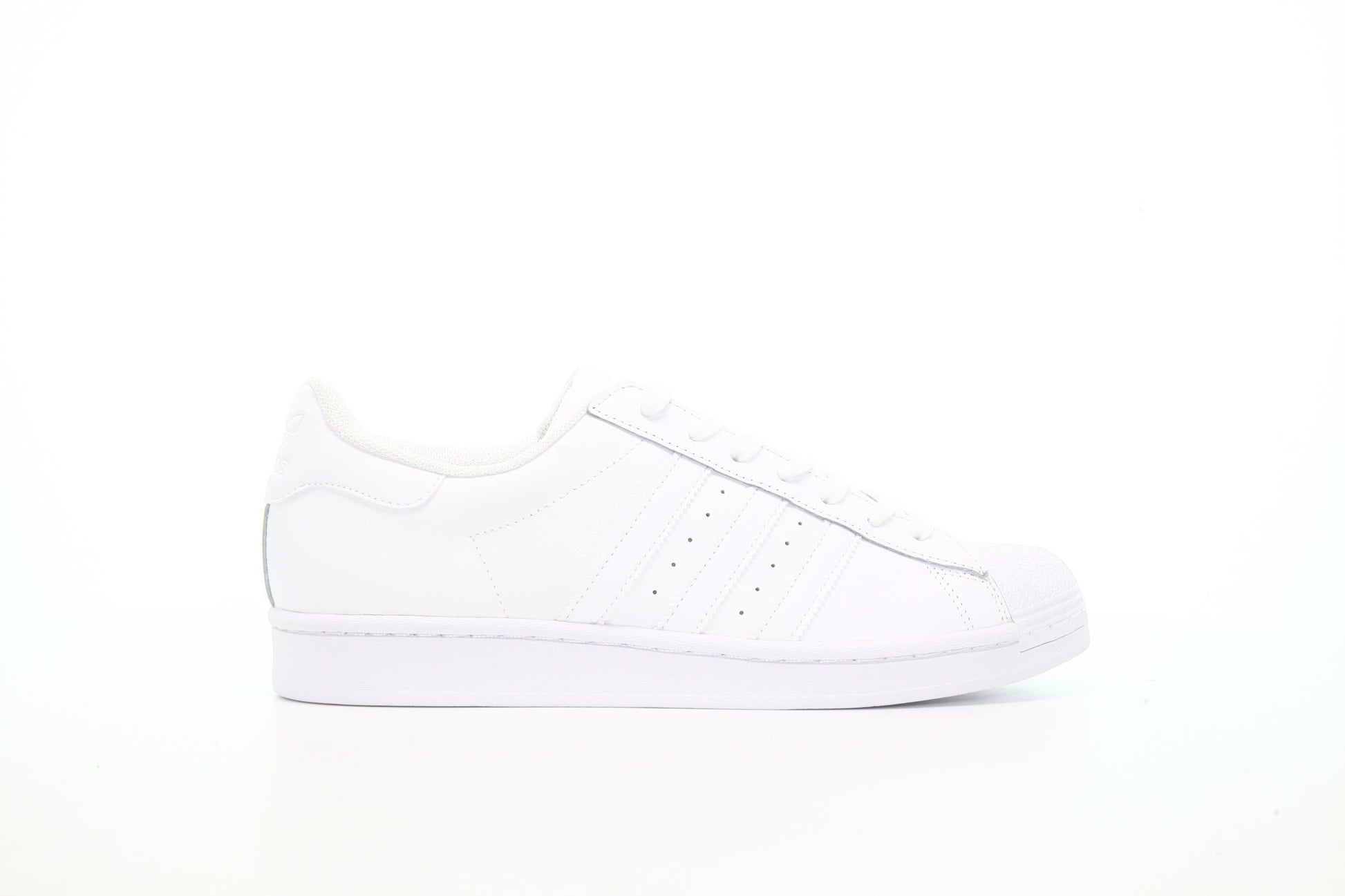 Exclusive adidas Originals Superstar "Triple White" — 3.5 — Front View