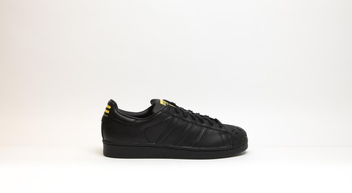 Exclusive adidas Originals Superstar Supershell x Pharrell "Todd James Black" — 3.5 — Front View