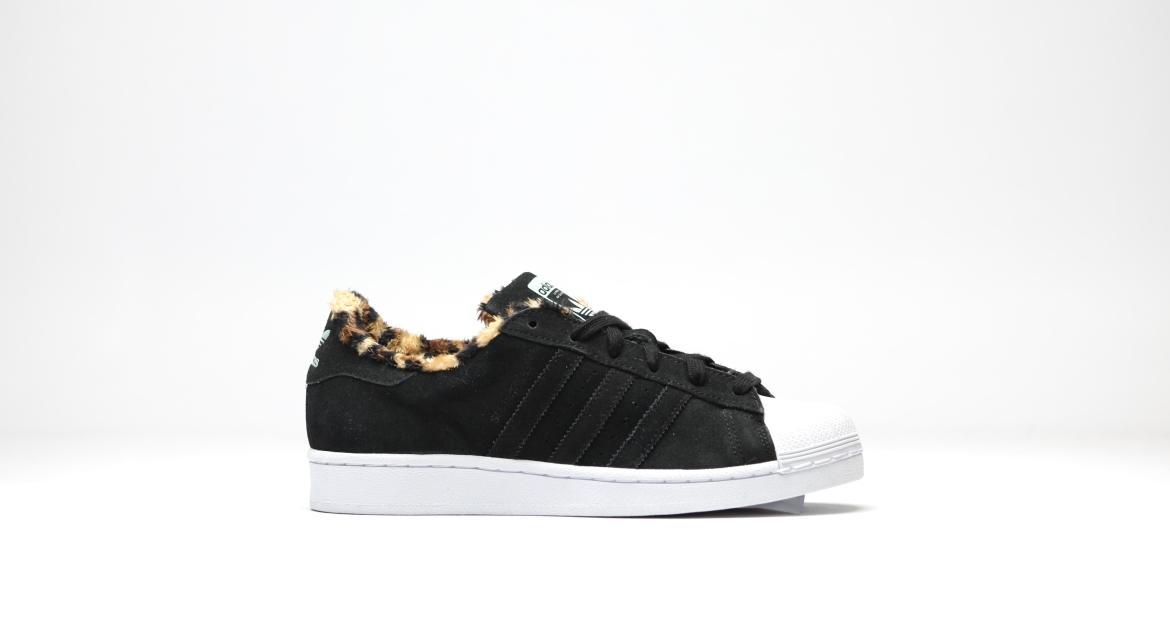 Exclusive adidas Originals Superstar W Leopard "Core Black" — 3 — Front View