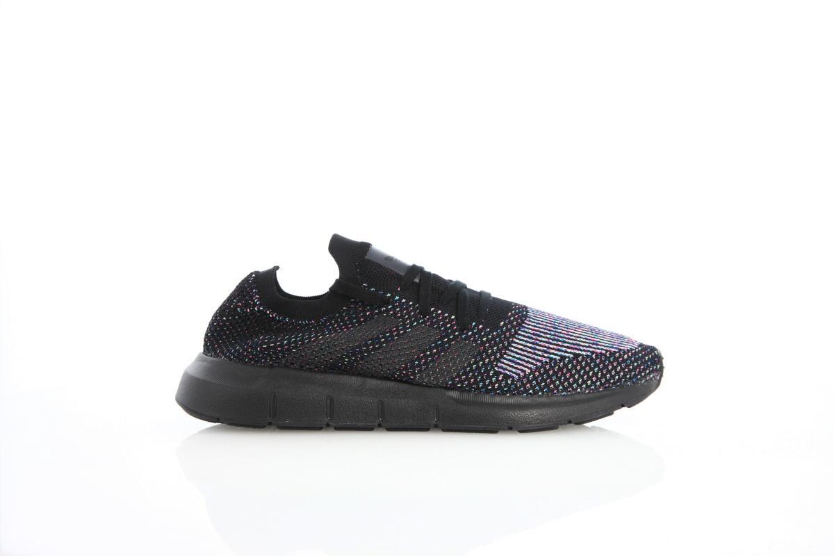 Exclusive adidas Originals Swift Run Primeknit "Core Black" — 3.5 — Front View