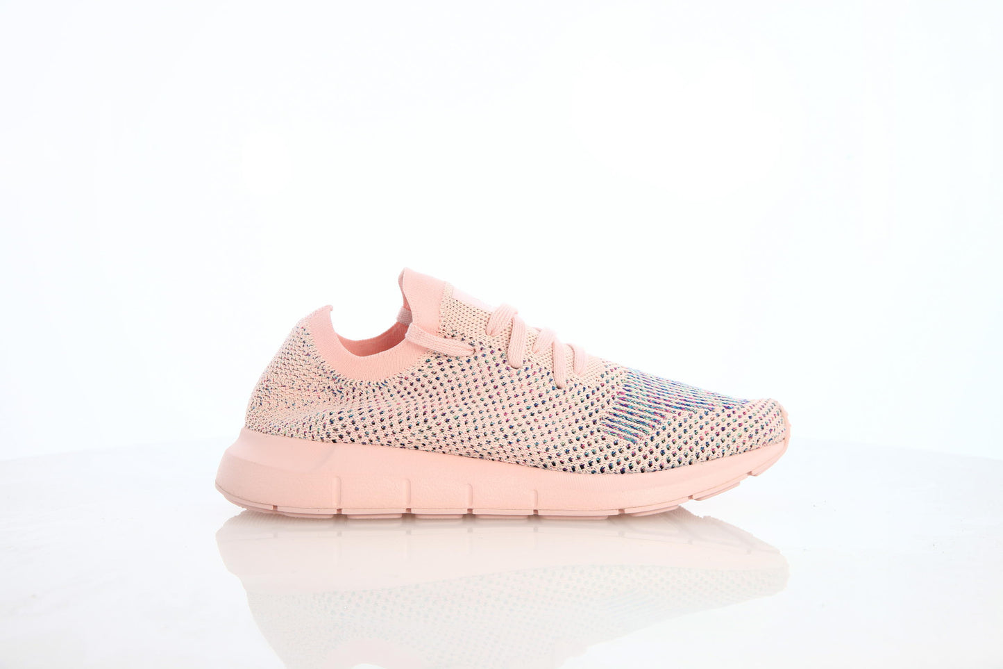 Exclusive adidas Originals Swift Run Primeknit W "Icey Pink" — 3 — Front View