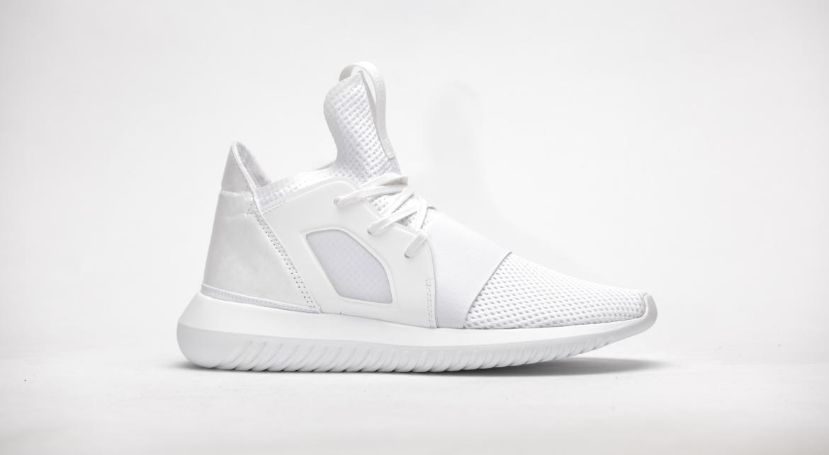 Exclusive adidas Originals Tubular Defiant W "All White" — 3.5 — Front View