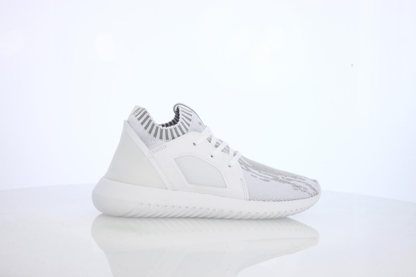 Exclusive adidas Originals Tubular Defiant Primeknit W "Clear Granite" — 3 — Front View