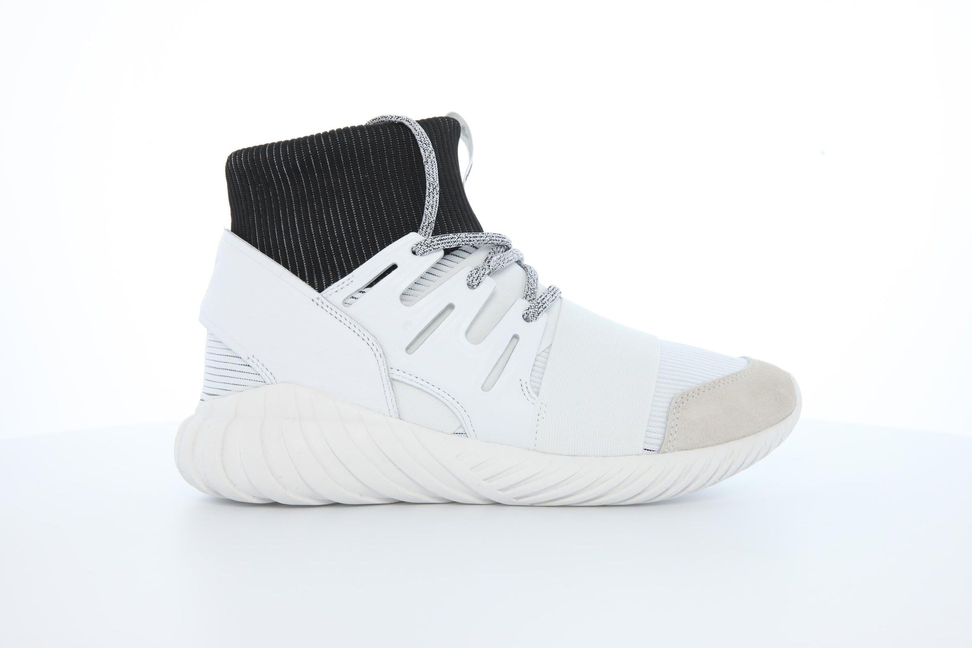 Exclusive adidas Originals Tubular Doom "White" — 3.5 — Front View