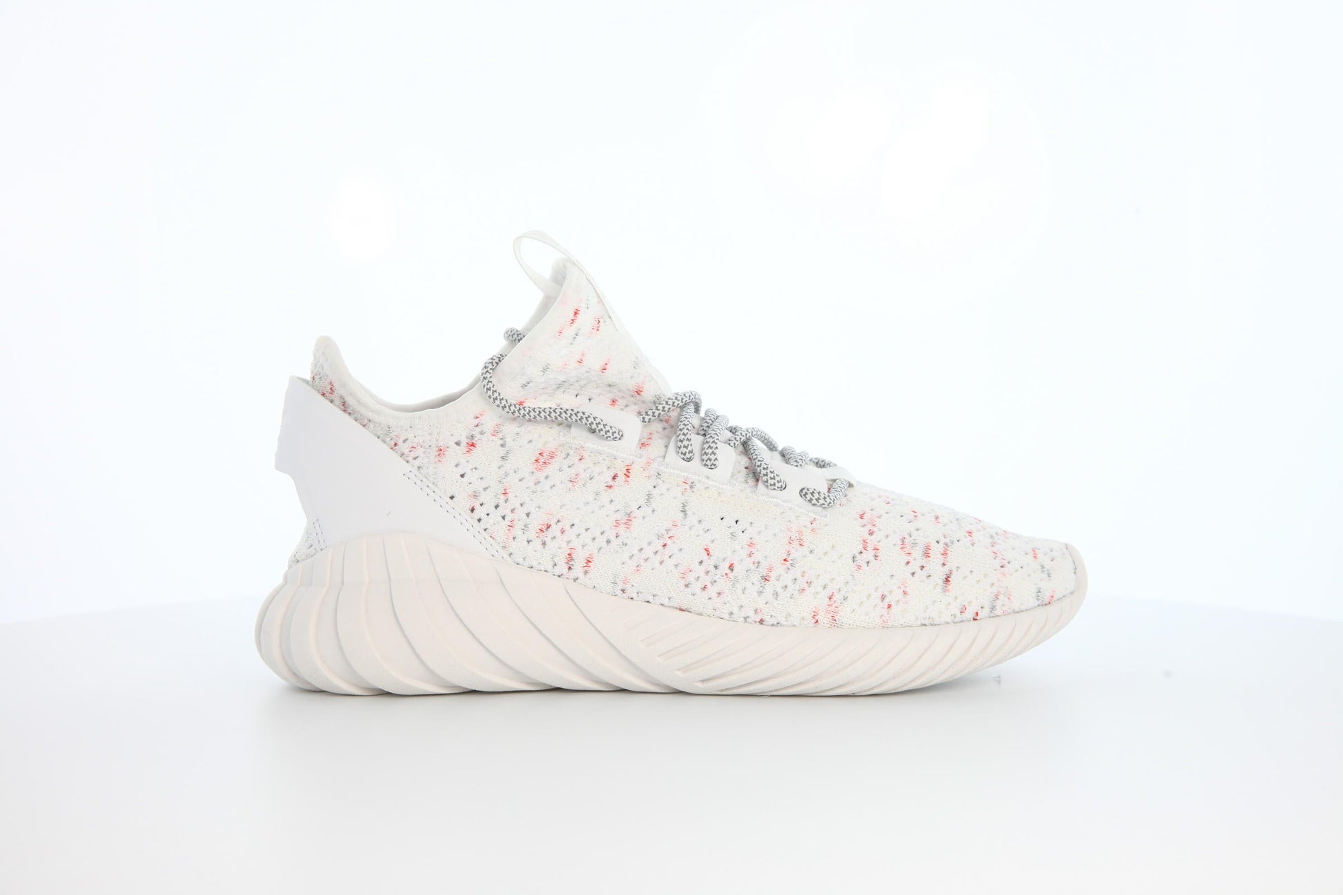 Exclusive adidas Originals Tubular Doom Sock Prime "White" — 3.5 — Front View