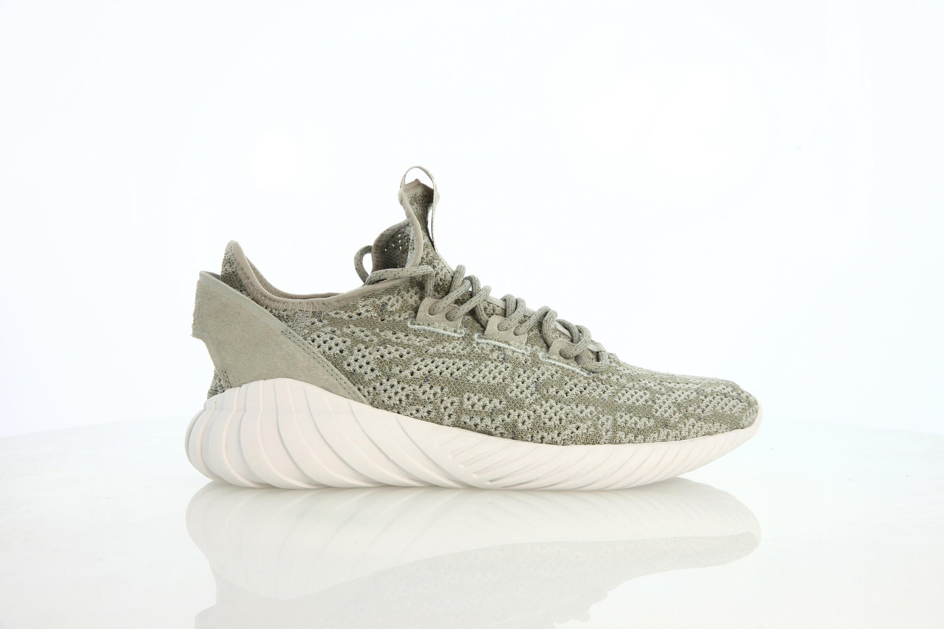 Exclusive adidas Originals Tubular Doom Sock Prime "Sesame" — 3.5 — Front View