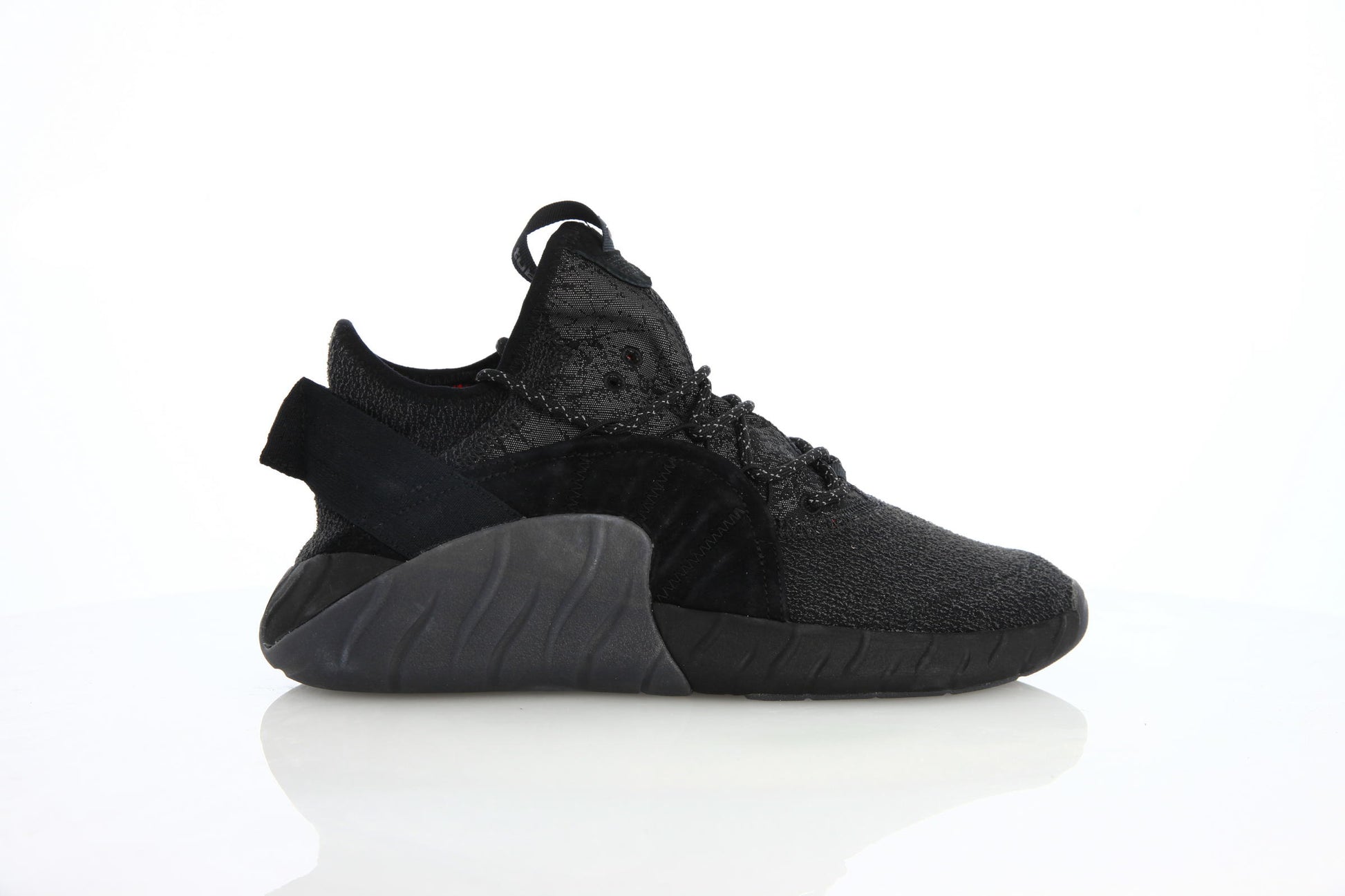 Exclusive adidas Originals Tubular Rise "Core Black" — 3.5 — Front View