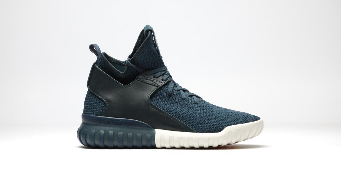 Exclusive adidas Originals Tubular X Knit "Midnight Navy" — 3.5 — Front View