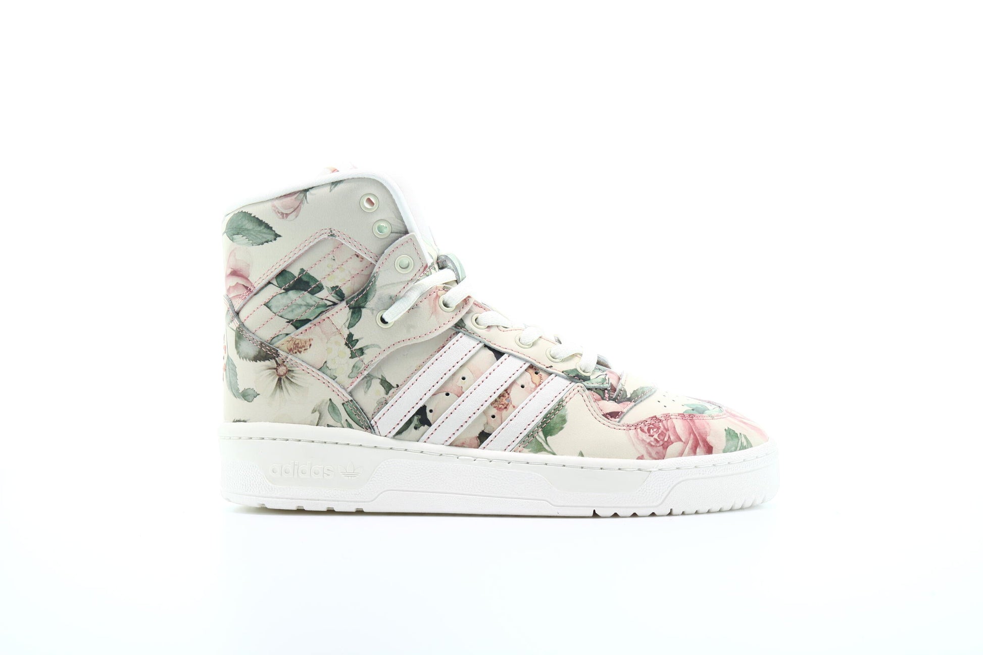 Exclusive adidas Originals x Eric Emanuel RIVALRY High OG "Off White" — 3.5 — Front View