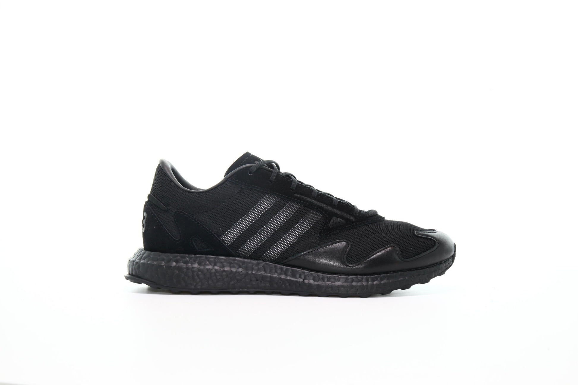 Exclusive adidas Originals Y-3 Rhisu Run "Black" — 3.5 — Front View