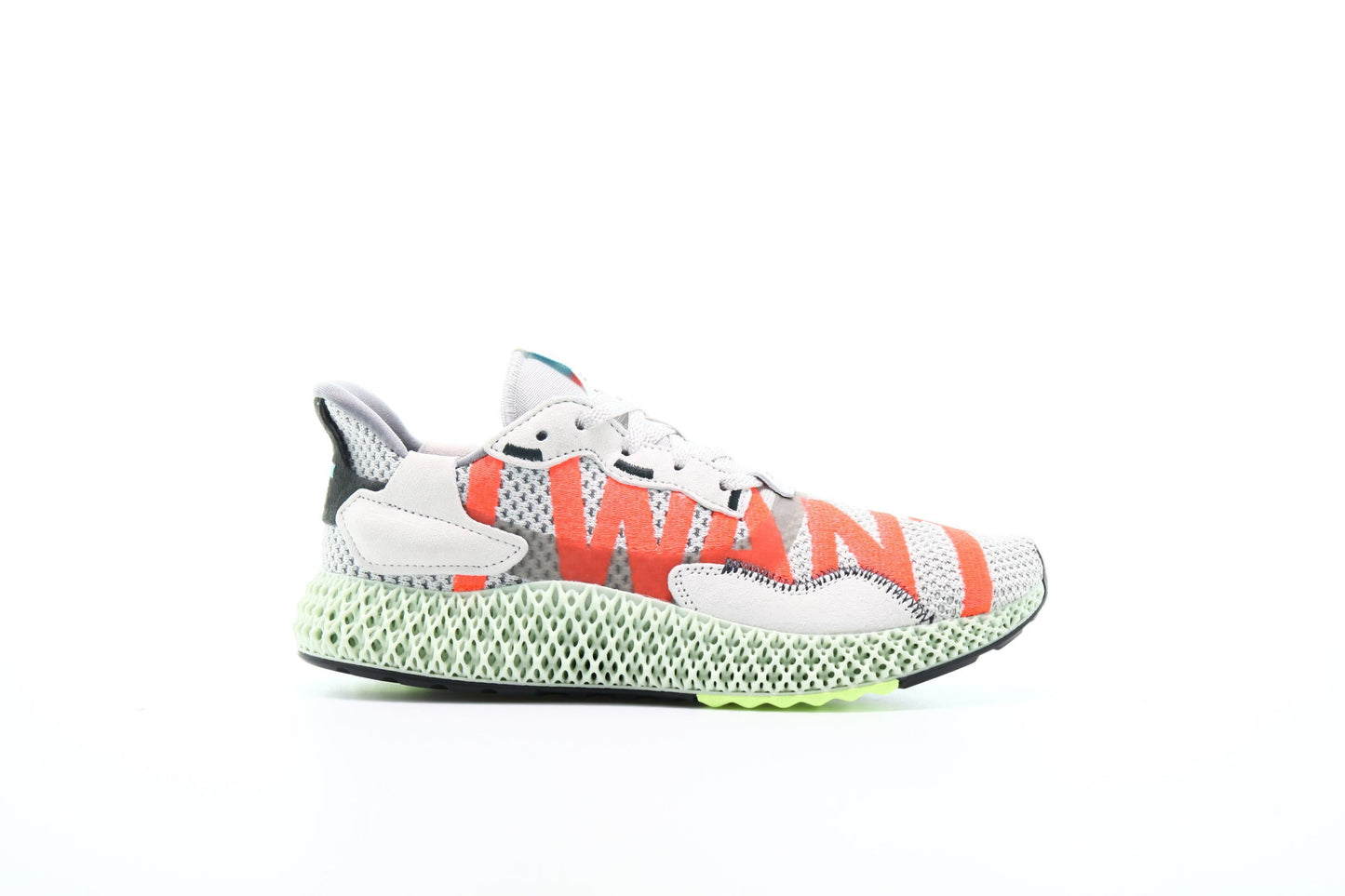 Exclusive adidas Originals ZX 4000 4d "I Want I Can" — 3.5 — Front View