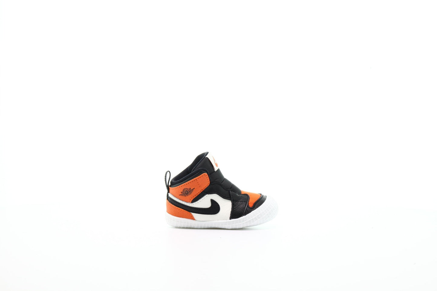 Exclusive Air Jordan 1 Crib Bootie "Sail" — 0C — Front View