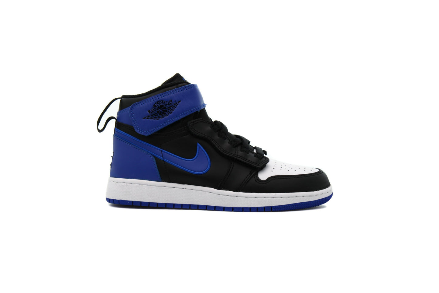 Exclusive Air Jordan 1 HI FLYEAS "HYPER ROYAL" — 3.5Y — Front View