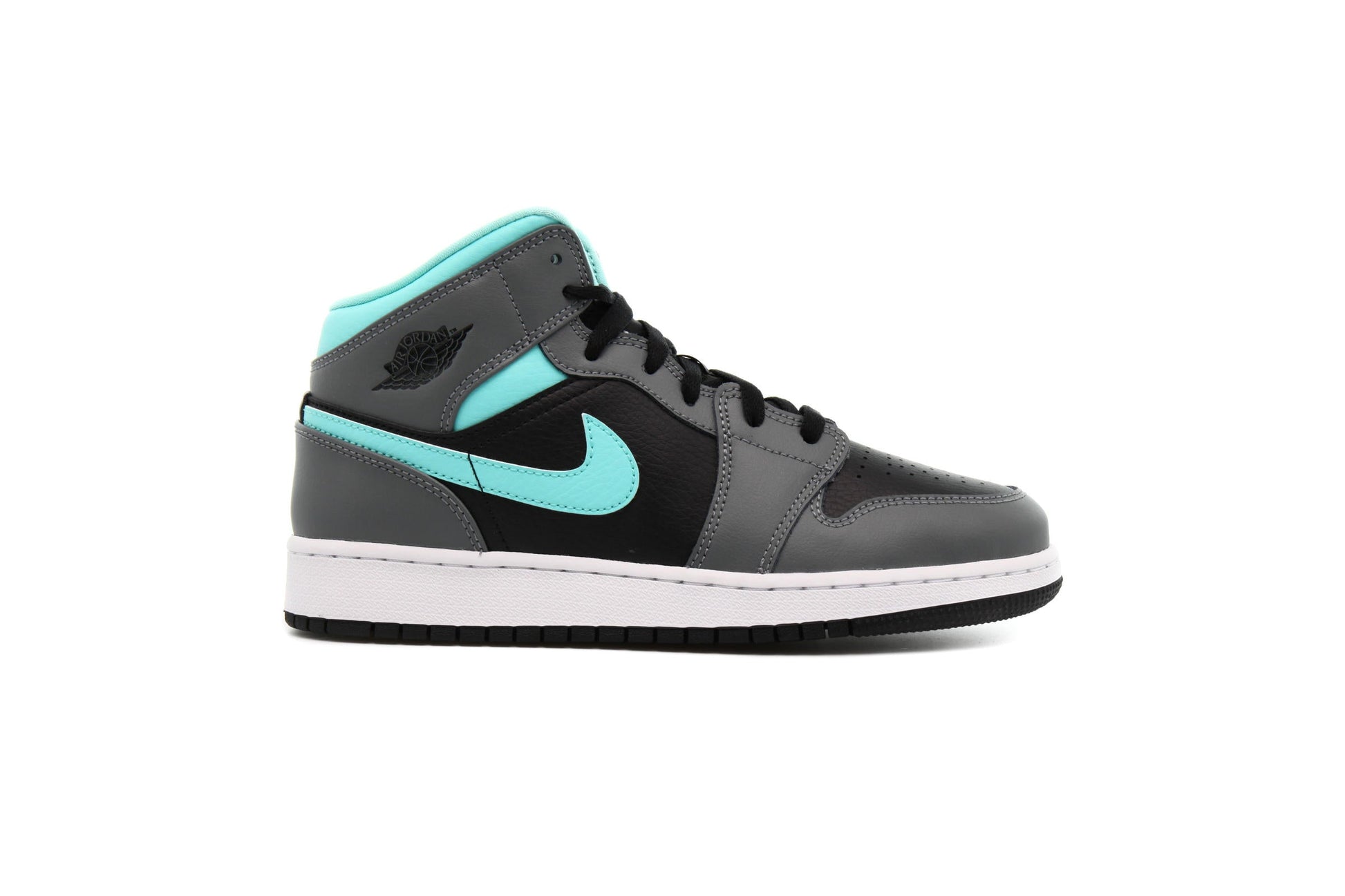 Exclusive Air Jordan 1 MID "AURORA GREEN" — 3.5Y — Front View