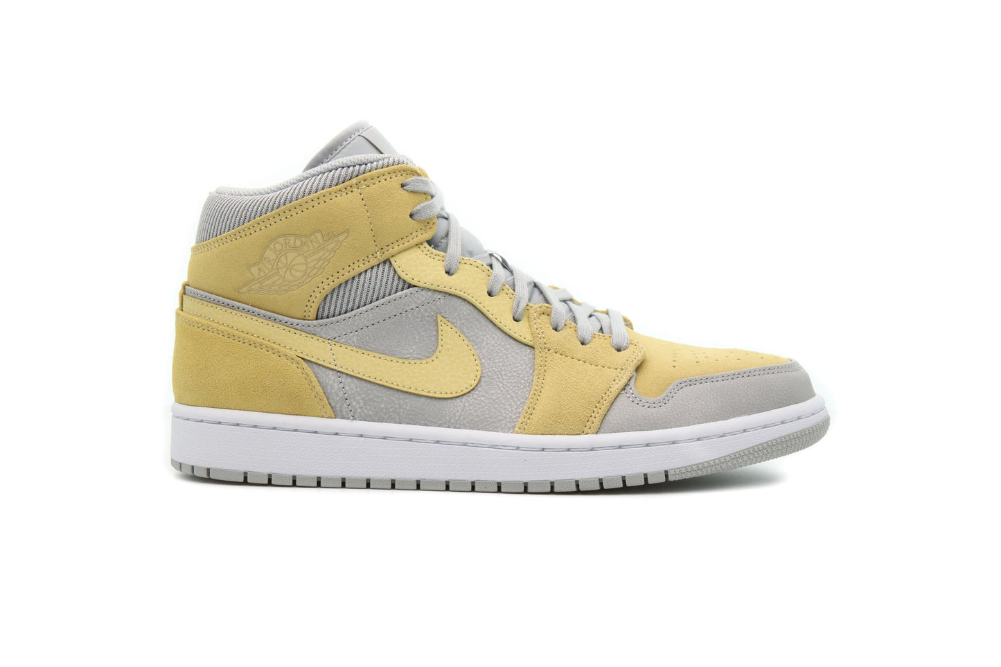 Exclusive Air Jordan 1 MID "GREY FOG" — 3.5 — Front View