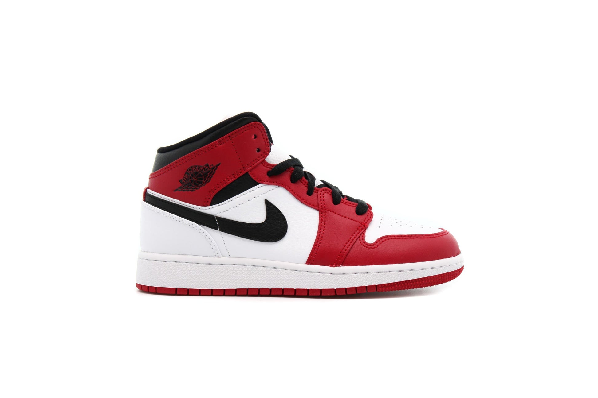 Exclusive Air Jordan 1 MID (GS) "WHITE" — 3.5Y — Front View