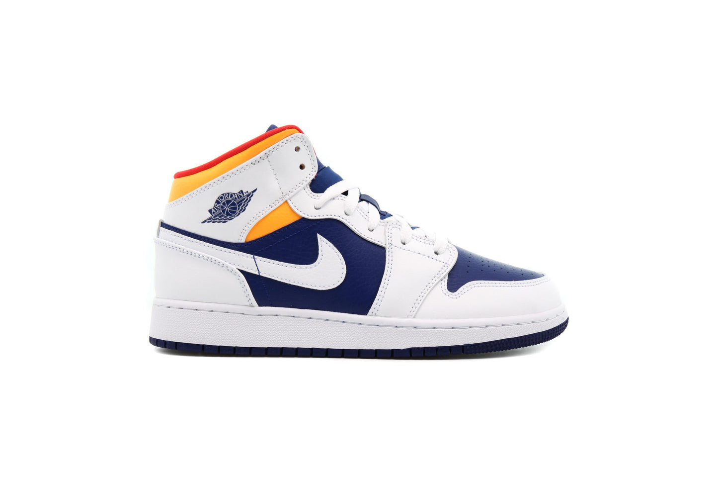 Exclusive Air Jordan 1 MID (GS) "WHITE" — 3.5Y — Front View