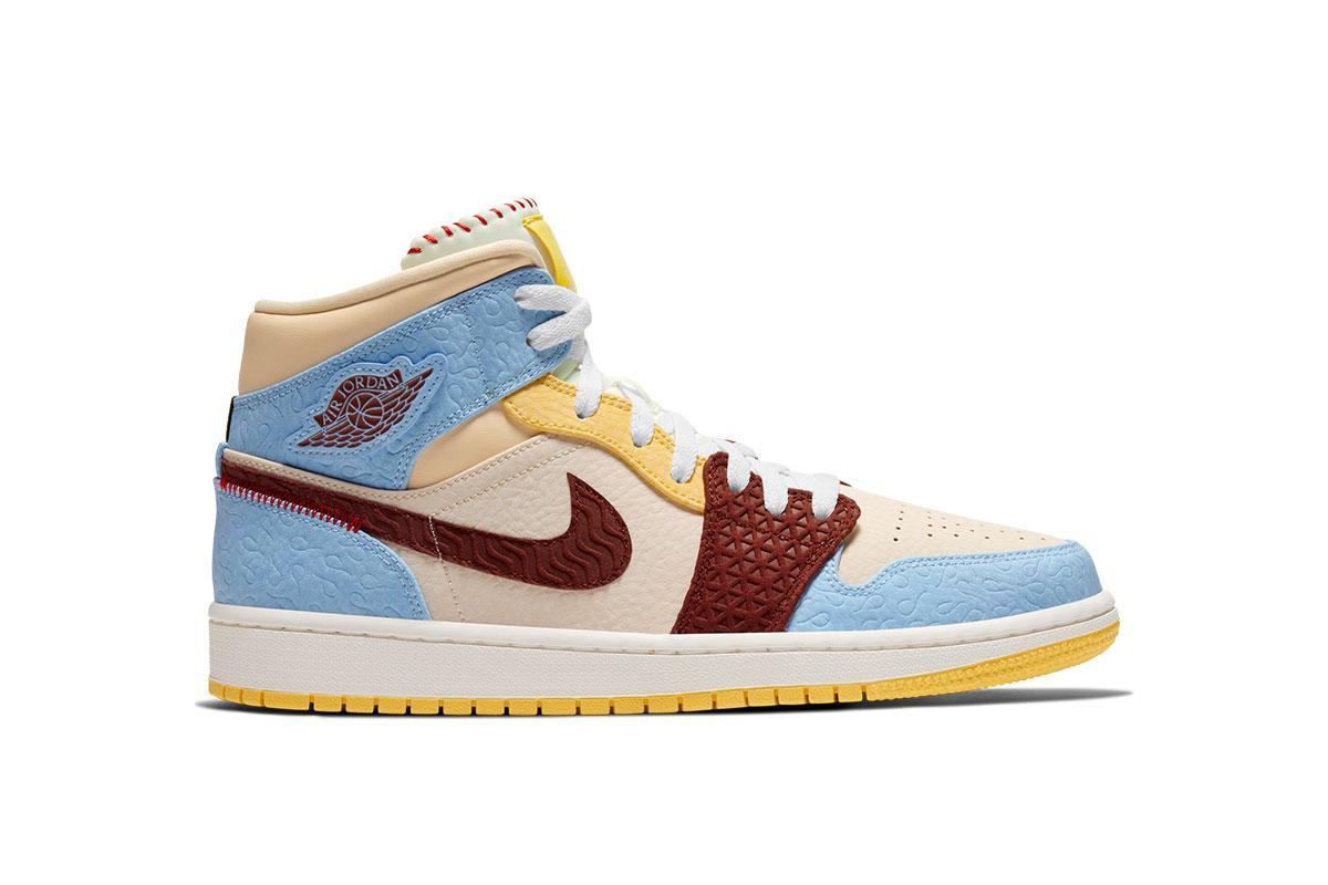 Exclusive Air Jordan 1 Mid SE Fearless "Pale Vanilla" — 3.5 — Front View