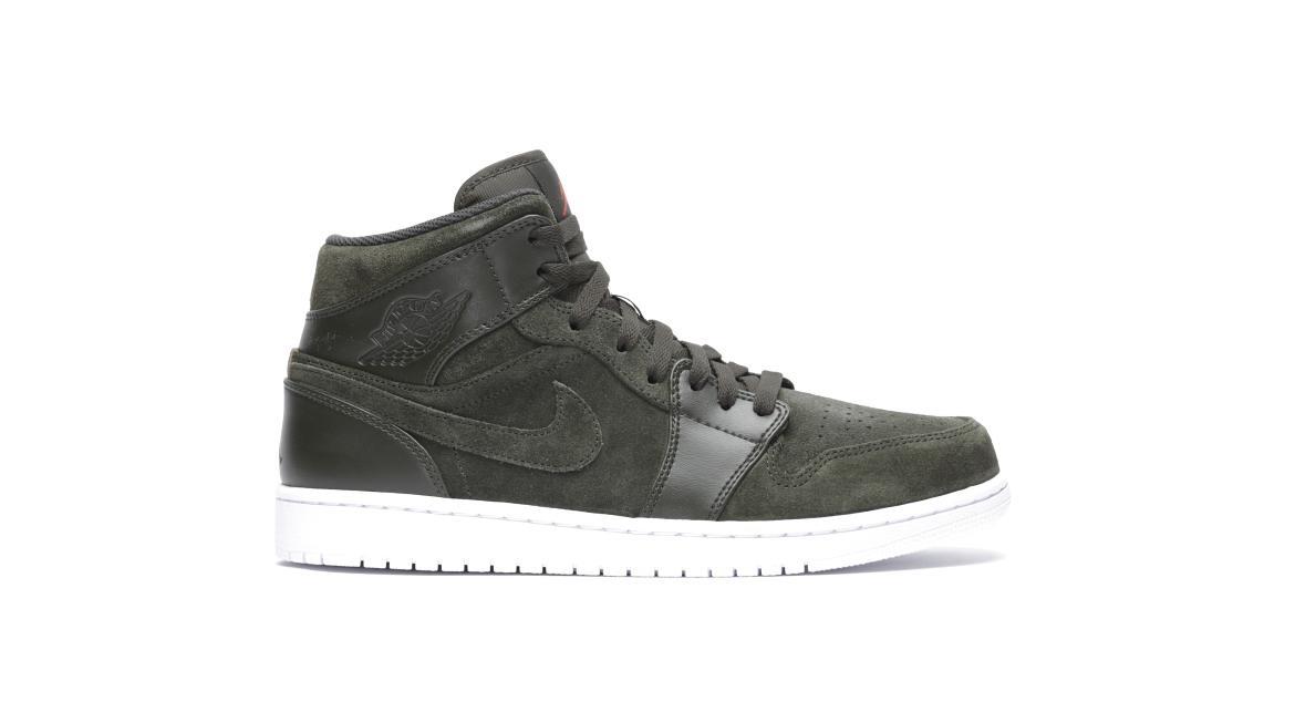 Exclusive Air Jordan 1 Mid "Sequoia" — 3.5 — Front View