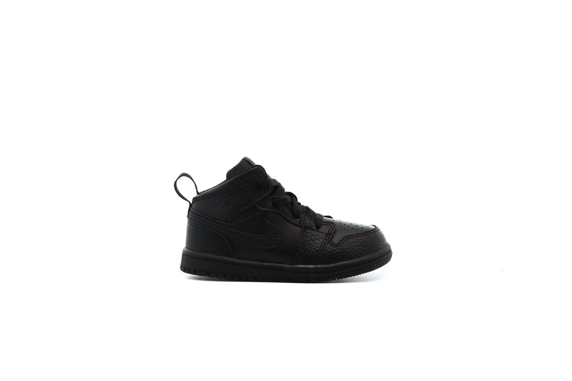 Exclusive Air Jordan 1 MID (TD) "BLACK" — 0C — Front View