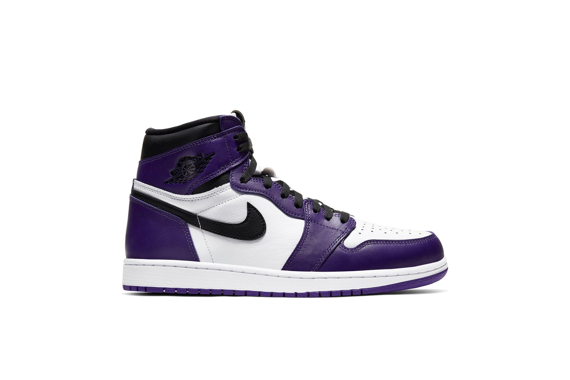 Exclusive Air Jordan 1 RETRO HIGH OG "COURT PURPLE" — 3.5 — Front View