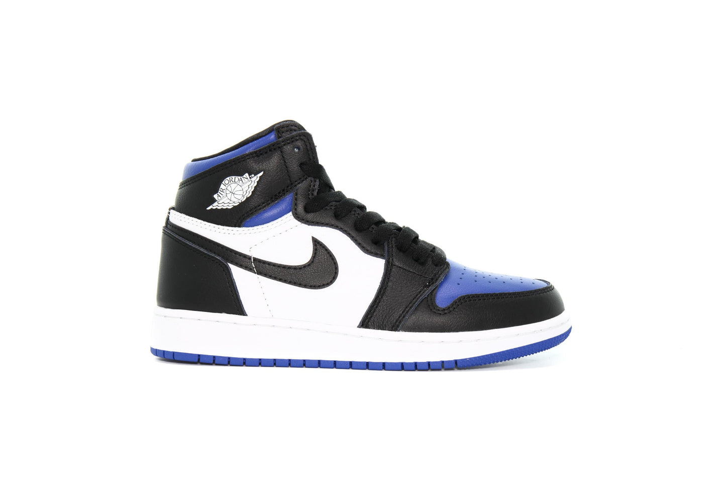 Exclusive Air Jordan 1 RETRO HIGH OG (GS) "ROYAL TOE" — 3.5Y — Front View